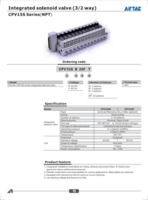 CPV15S SERIES(NPT): INTEGRATED SOLENOID VALVES & VALVE SYSTEMS